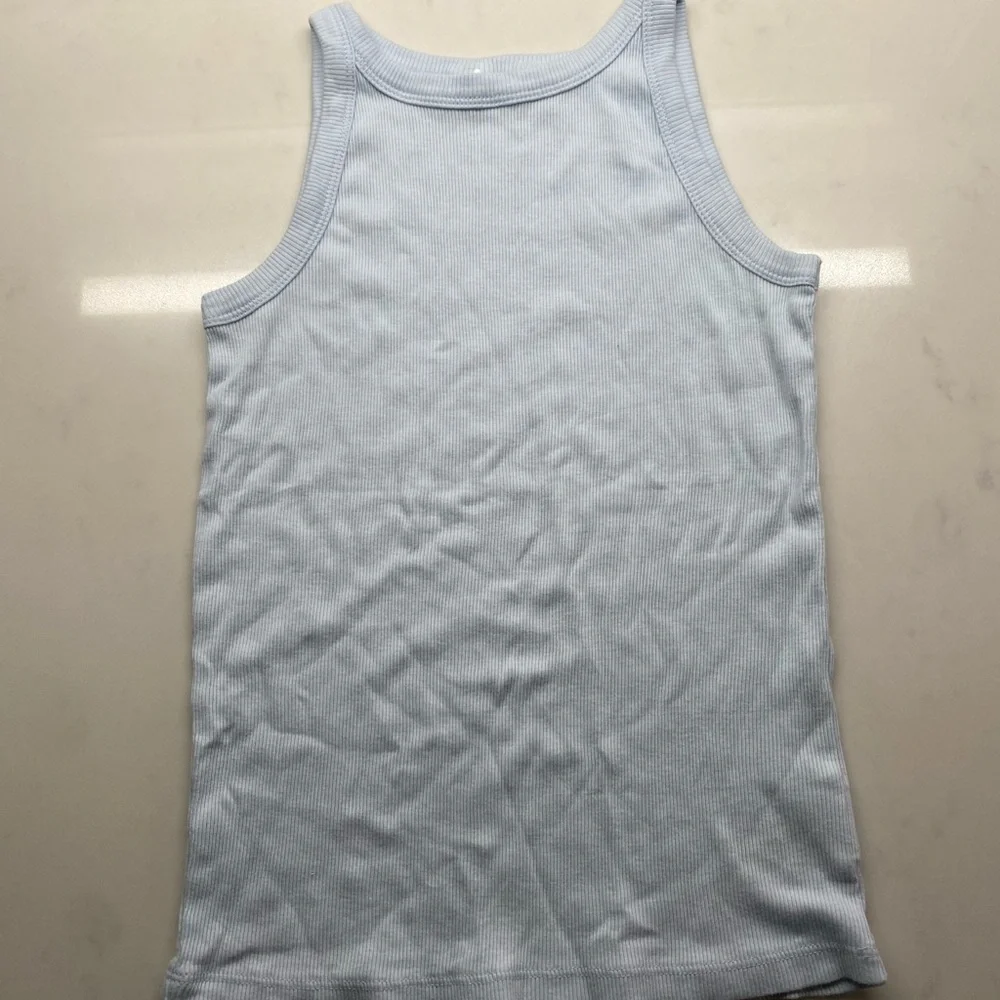 GAP Kids Sky Blue Ribbed Top - Picture 1 of 3
